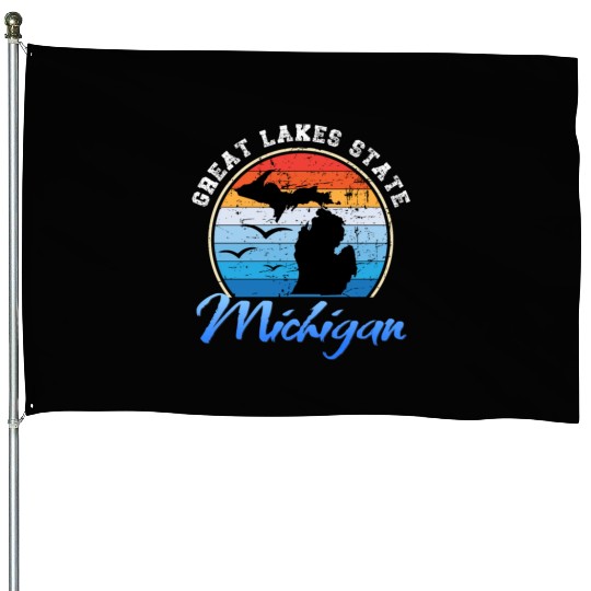 Michigan The Great Lakes State House Flags