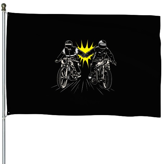 Motorcycle Passion Gasoline In The Veins House Flags