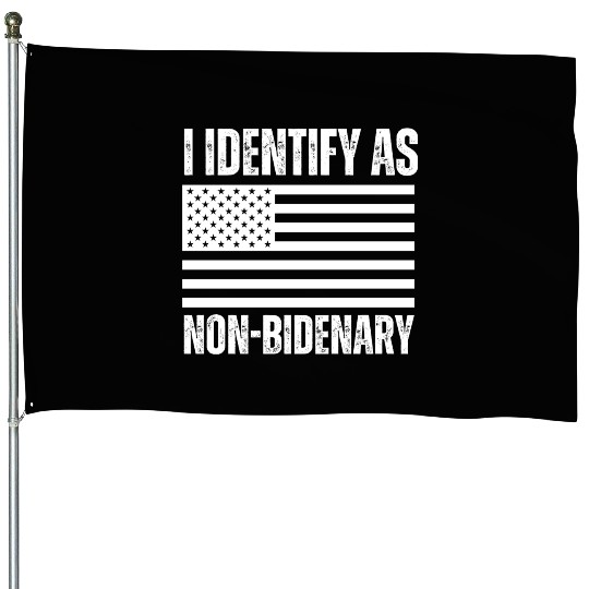 vintage american flag patriots i identify as non-b House Flags