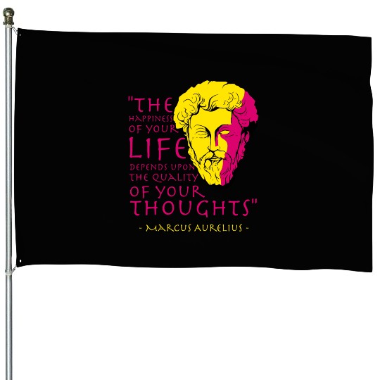 Marcus Aurelius Stoic Philosophy Quote House Flags