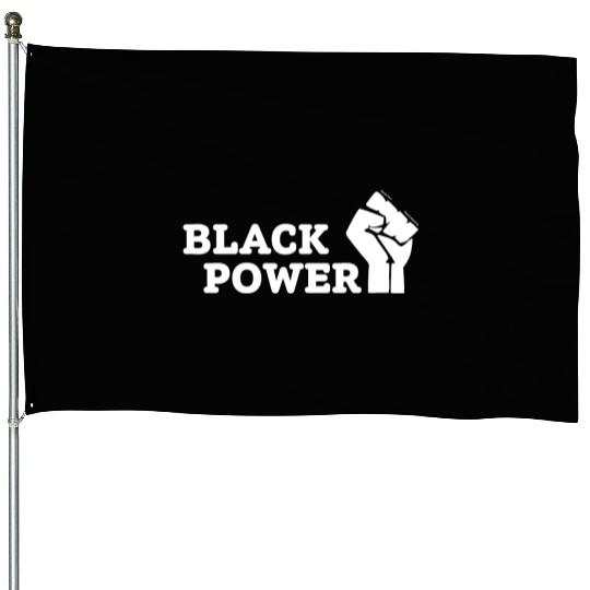 Black Power House Flags