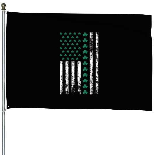 Shamrock American Flag, St. Patrick's Day House Flags