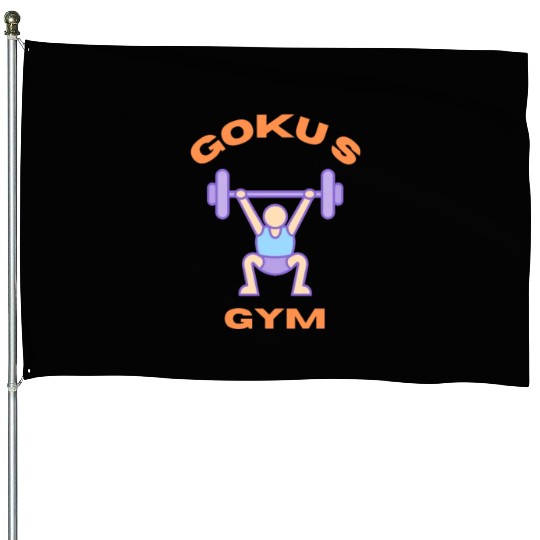 Goku S Gym House Flags