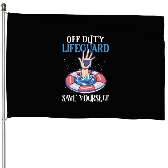 Swimmer Scuba Diving Lifeguard Water Sport House Flags