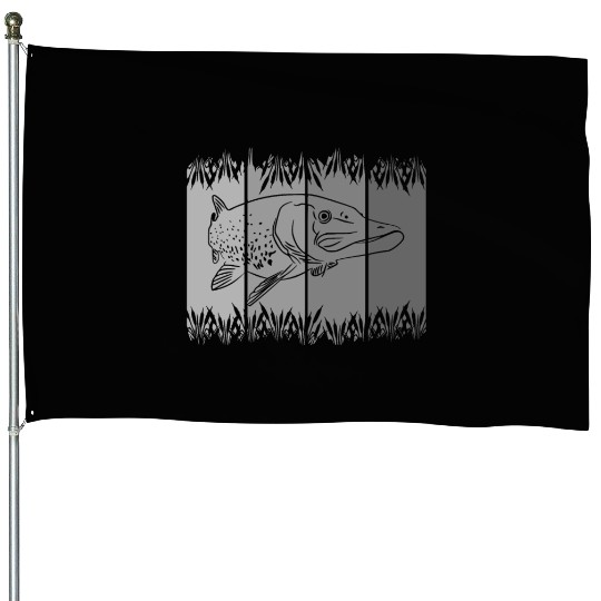 fish - fishing - fishermen House Flags