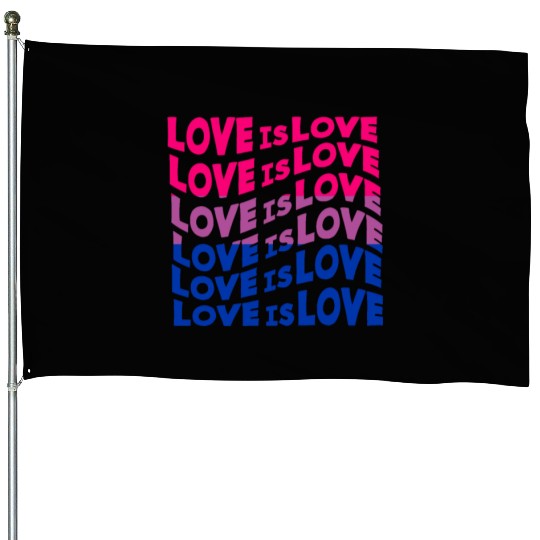 Love Is Love Bisexual House Flags