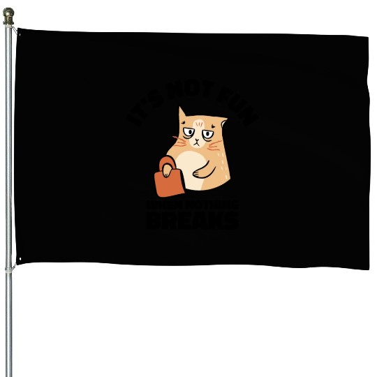 Mean Cat Drawing Line Art Cat Owner Pet Cat House Flags