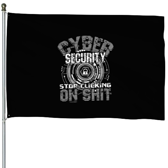 Cyber Security Cyber Hacker Analyst Programmer House Flags