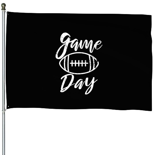 Game Day - Football - Throwback Design - Classic House Flags