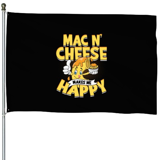 Mac N' Cheese Taster Pasta Food Macaroni House Flags