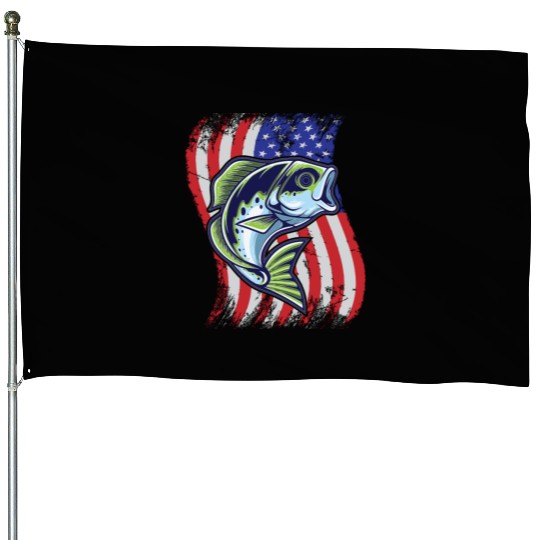 US Bass Fish House Flags