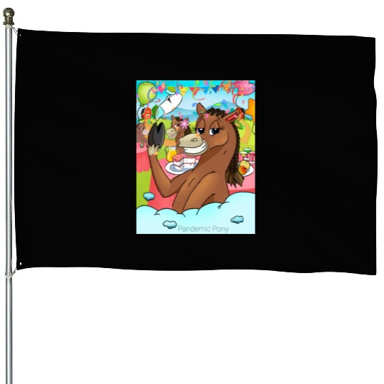 Pandemic Pony House Flags