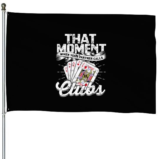 Partner Calls Clubs Card Game Poker Euchre House Flags
