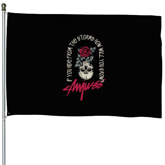 If You Hide From The Storms How Will You From? Fun House Flags