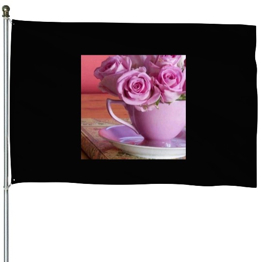Beautiful Floral print House Flags