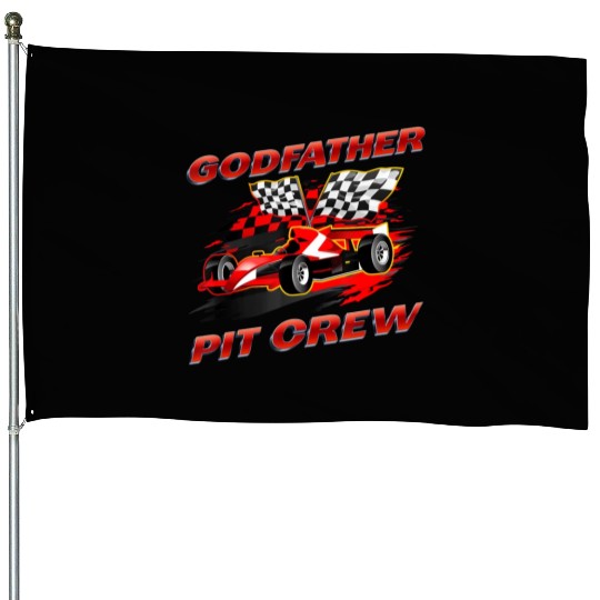 Godfather Pit Crew Race Car Birthday Party Racing House Flags