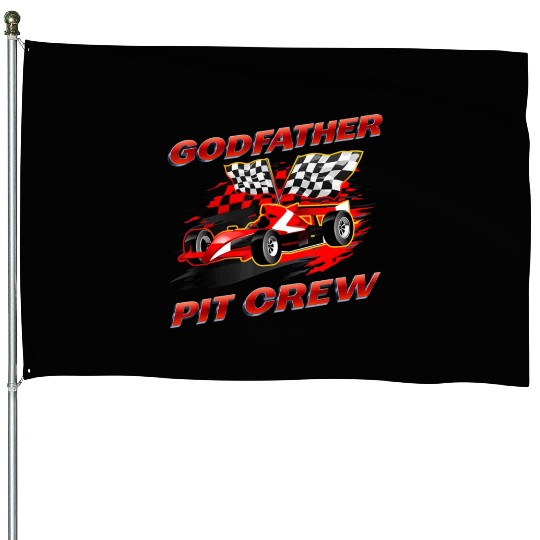 Godfather Pit Crew Race Car Birthday Party Racing House Flags