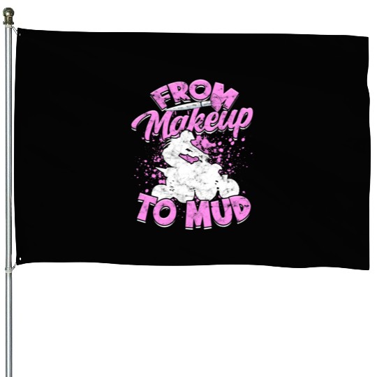 Offroad racing Dirt Mud Quad Bike Rider 4 Wheeler House Flags