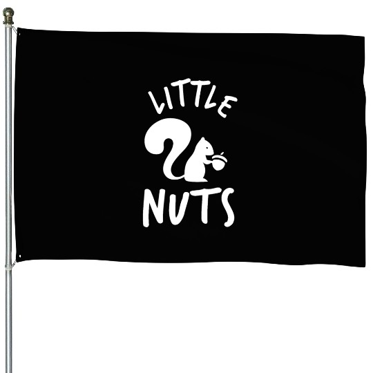 Squirrel Lovers Little Nuts House Flags