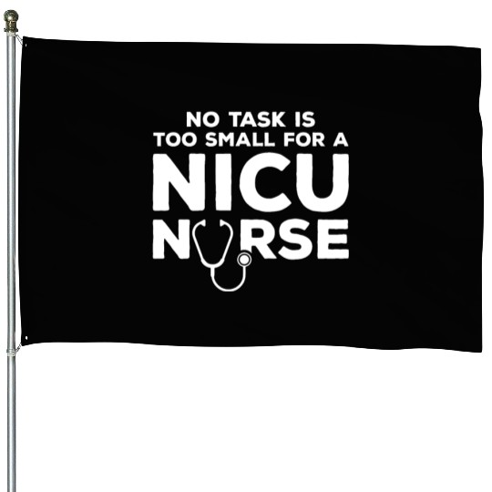 NICU Nurse Design House Flags
