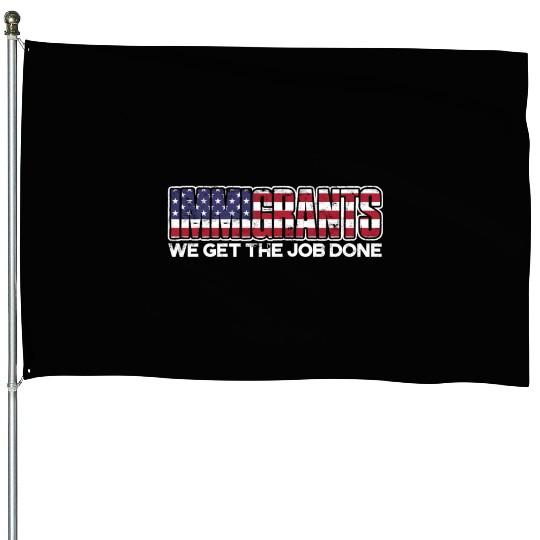 US Immigrant Indigenous USA Immigrants america House Flags