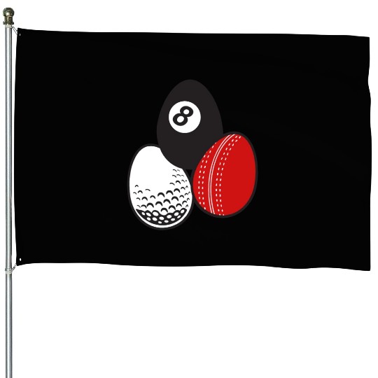 Cue Sports Billiards Cricket Golf Easter Egg Balls House Flags