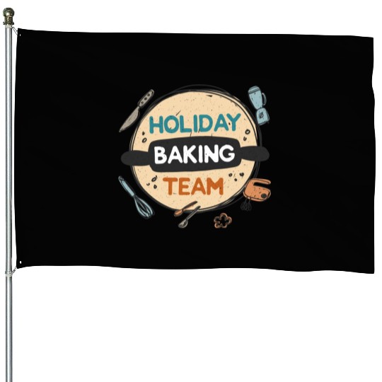 Holiday Baking Team House Flags