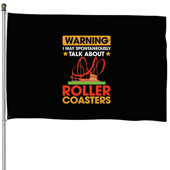 Vintage Roller Coaster Roller Coaster Lover House Flags