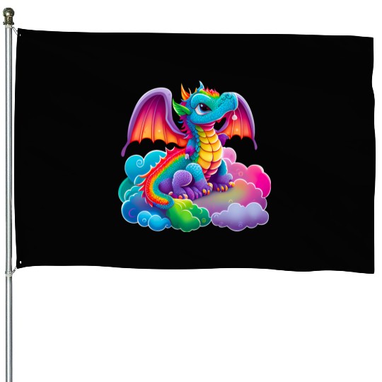 Dragon Sublimation Clipart House Flags