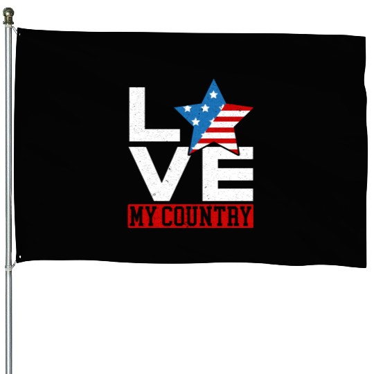 Patriotic America USA Flag 4th Of July American House Flags