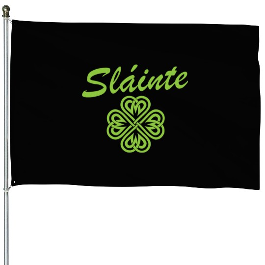 Slainte Shamrock Cheers Salute St. Patrick's Day House Flags