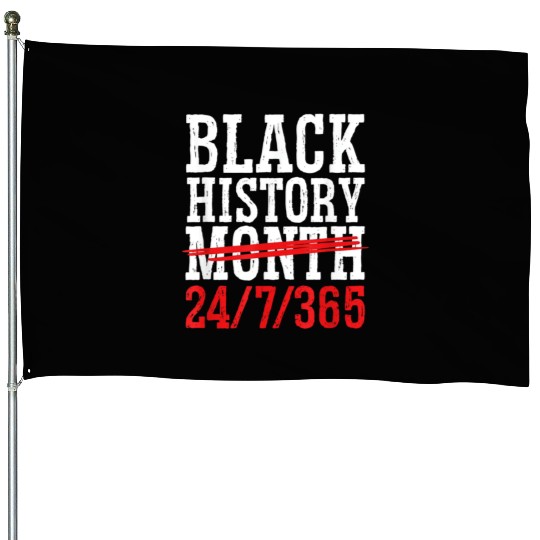 Black History Month 365 Days African American Peo House Flags