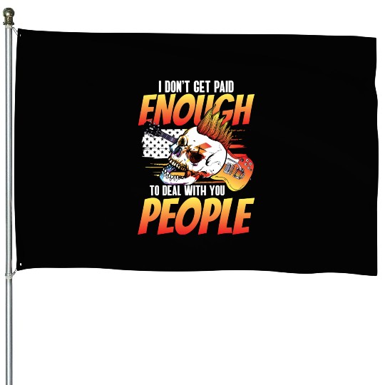 I Hate People Humor Misanthrope Meanness House Flags