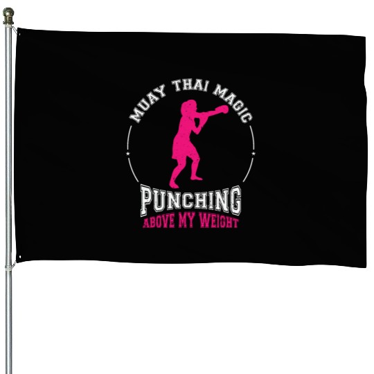 International Women's Day Muay Thai Girl Power House Flags