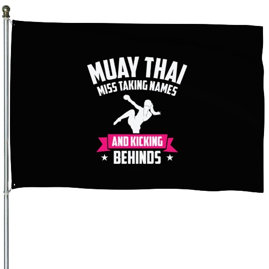 International Women's Day Muay Thai Girl Power House Flags