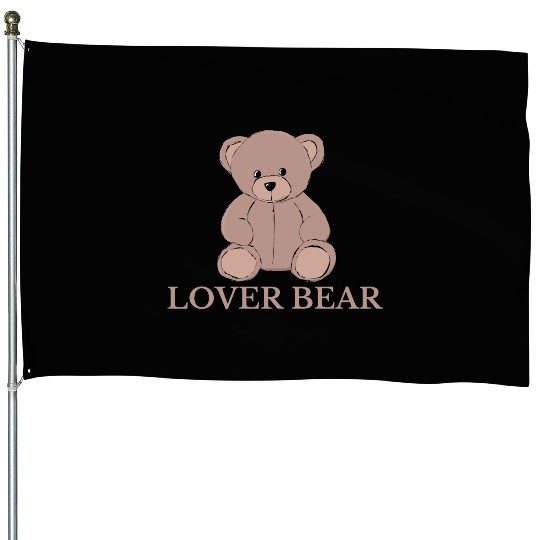 Lover Bear Cool design fashionable summer 100% House Flags