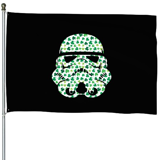 Stormtrooper Saint Patricks Day House Flags