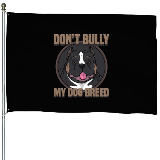 Pride Pitbull Bulldog Lover Pit Bull Awareness Dog House Flags