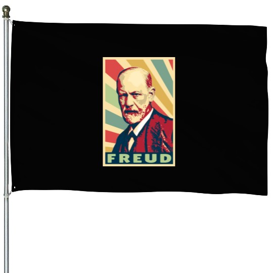 Sigmund Freud Vintage Colors House Flags