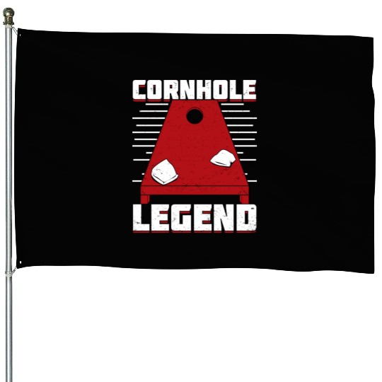 Cornhole Legend Bean Bag Toss Player Gift House Flags