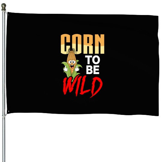 Corn Agriculture Crops Farming Farmer House Flags