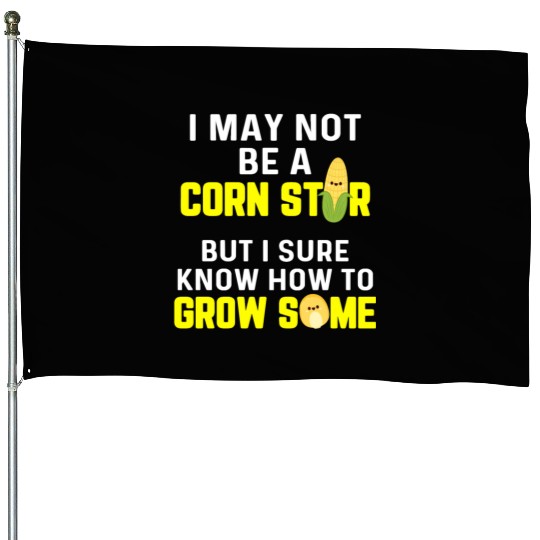 Corn Agriculture Crops Farming Farmer House Flags