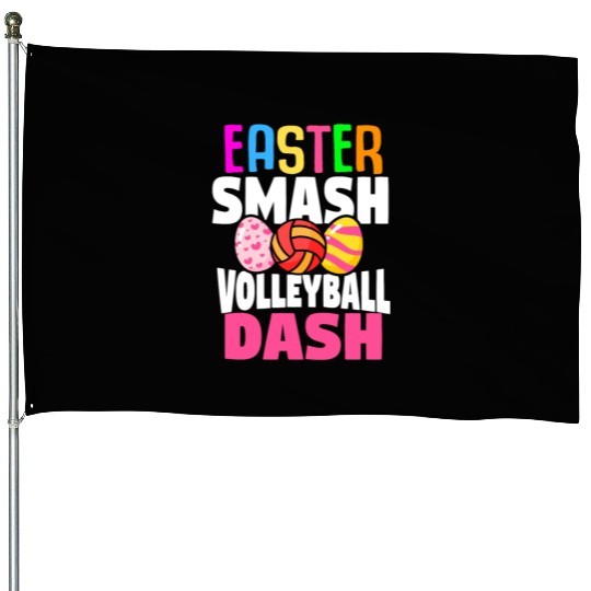 Easter Volleyball Bunny Holiday Rabbit Sport House Flags