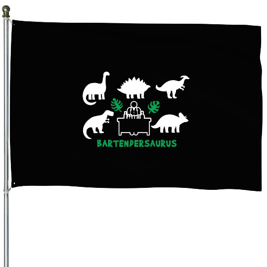 Bartender Saurus Dinosaurs House Flags