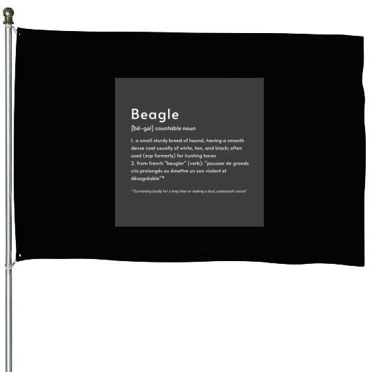 Beagle Definition PWBB Poster House Flags