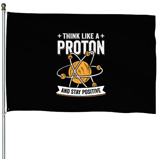 Proton Chemistry Physics Science Teacher Gift House Flags