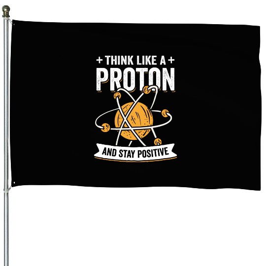 Proton Chemistry Physics Science Teacher Gift House Flags