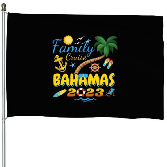 Family Cruise Bahamas 2023 Matching Group Summer House Flags