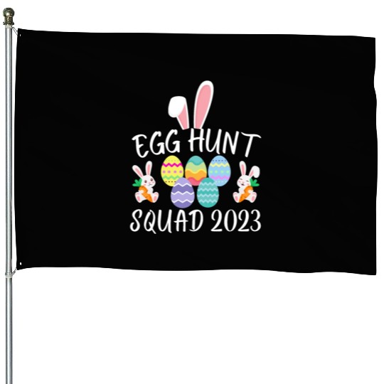 Egg Hunt Squad 2023 Egg Hunt Funny Easter Day 2023 House Flags
