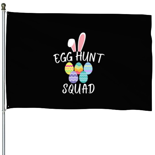 Egg Hunt Squad 2023 Funny Easter Day 2023 Egg Hunt House Flags
